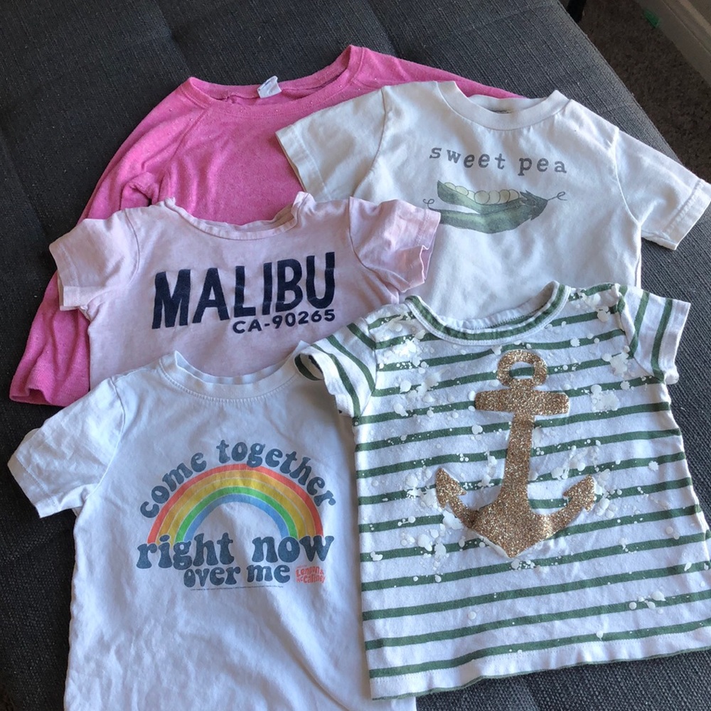 Lot of 5 size 2T tops Mini + Meep